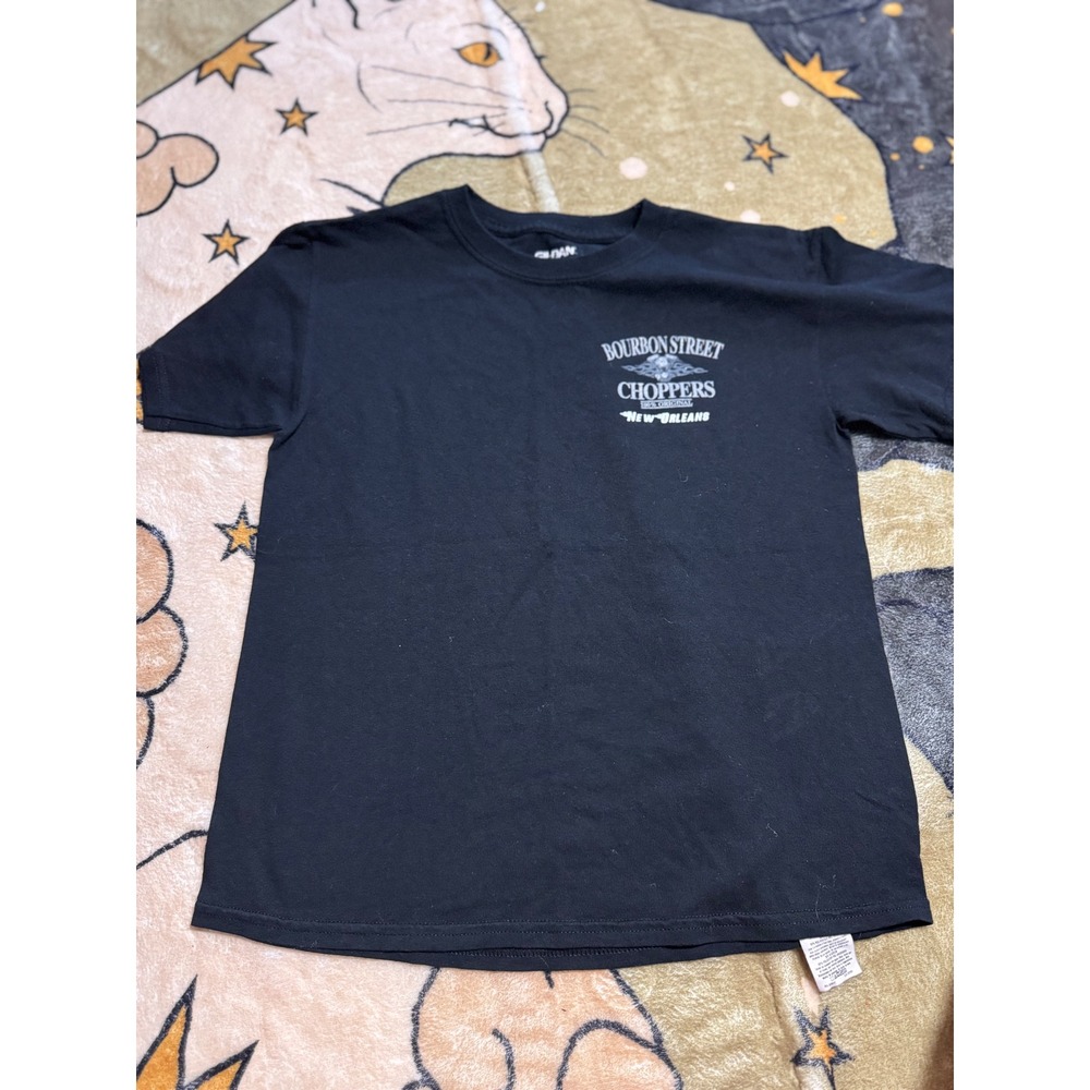 Bourbon Street Choppers New Orleans Graphic T-Shirt Youth Size L